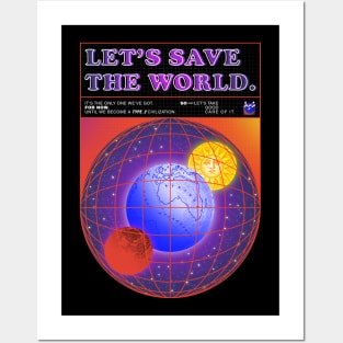 Save the world Posters and Art